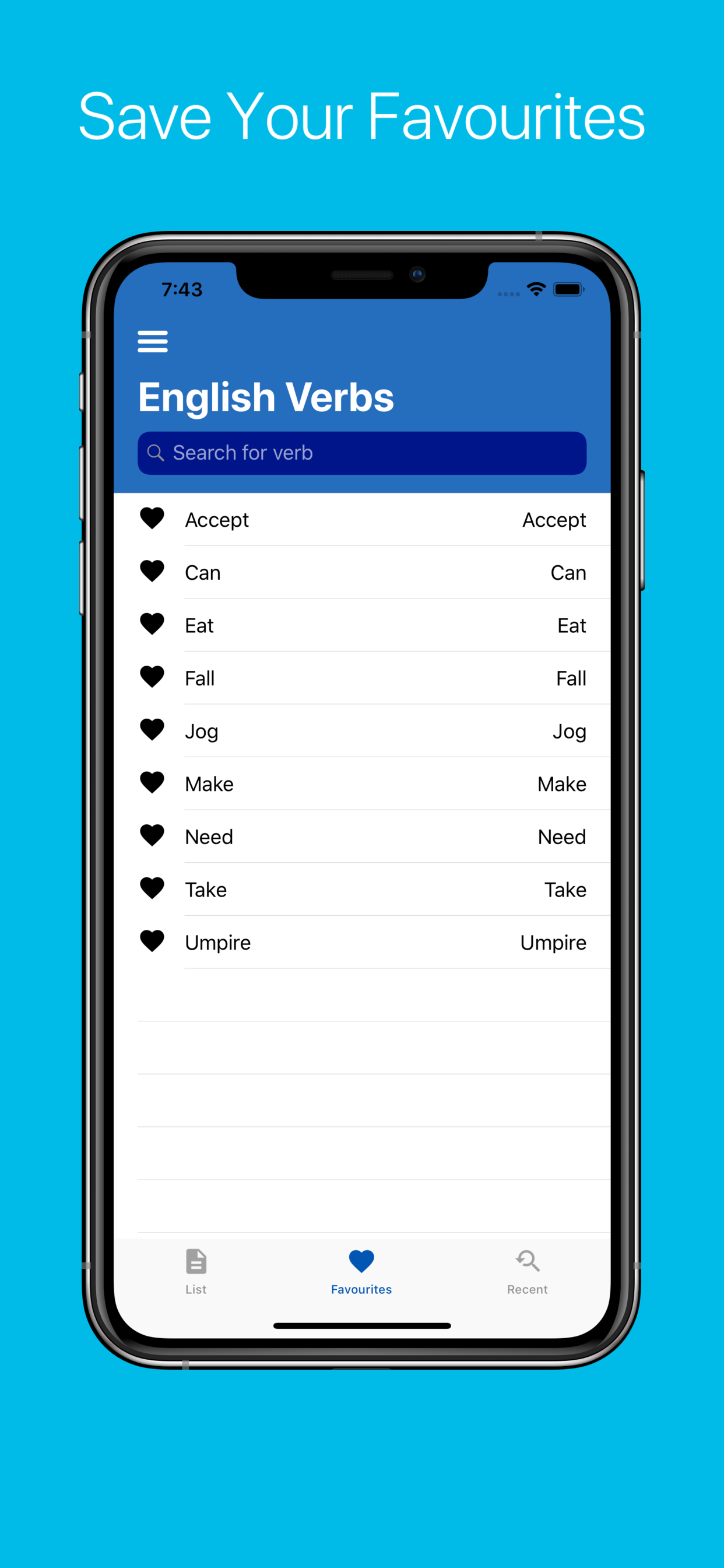 English Verb Conjugator Pro screenshot 6
