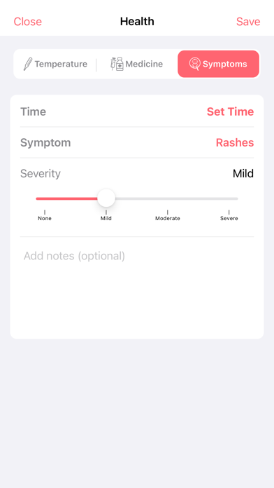 Newborn Tracker Baby App adamo iPhone screenshot 10 - Medical app