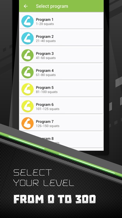 300 Squats Be Stronger iPhone screenshot 4 - Sports app