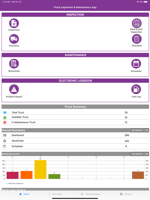 Screenshot #4 pour Truck Inspection & Maintenance