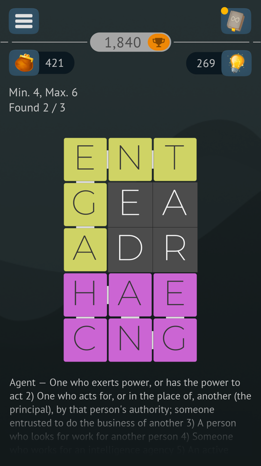 #5. Word Search Infinite Puzzles (iOS) By: Dmitriy Rytikov