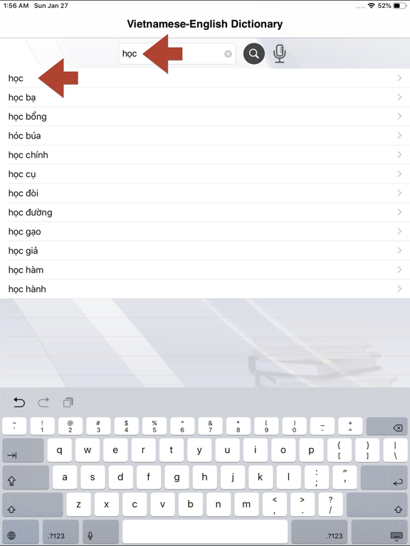 Screenshot #4 pour Vietnamese-English Dictionary+