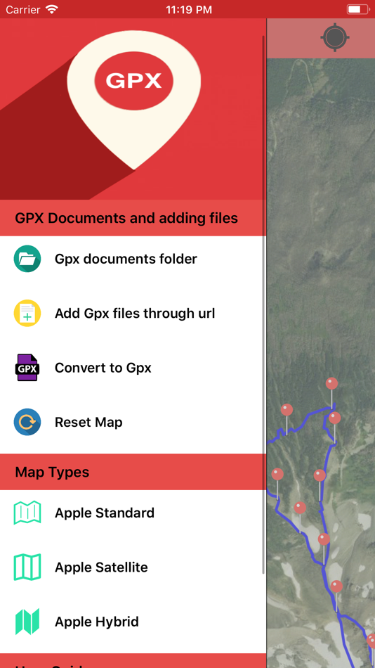#1. Gpx Viewer-Gpx Converter app (iOS) Podle: p swagath