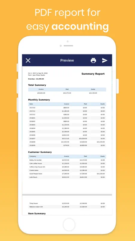 Invoice Maker & Estimate App screenshot 9 of 10