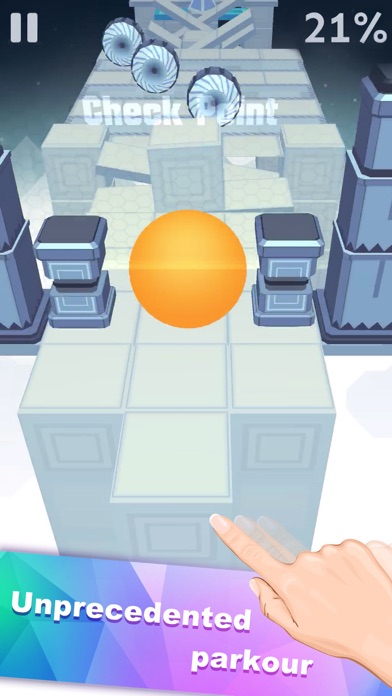 Screenshot from Rolling Sky