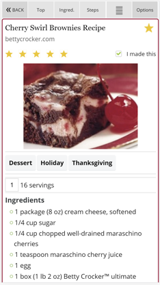 Copy Me That recipe manager screenshot 3