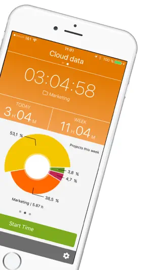 Qlaqs Time Tracking screenshot 2