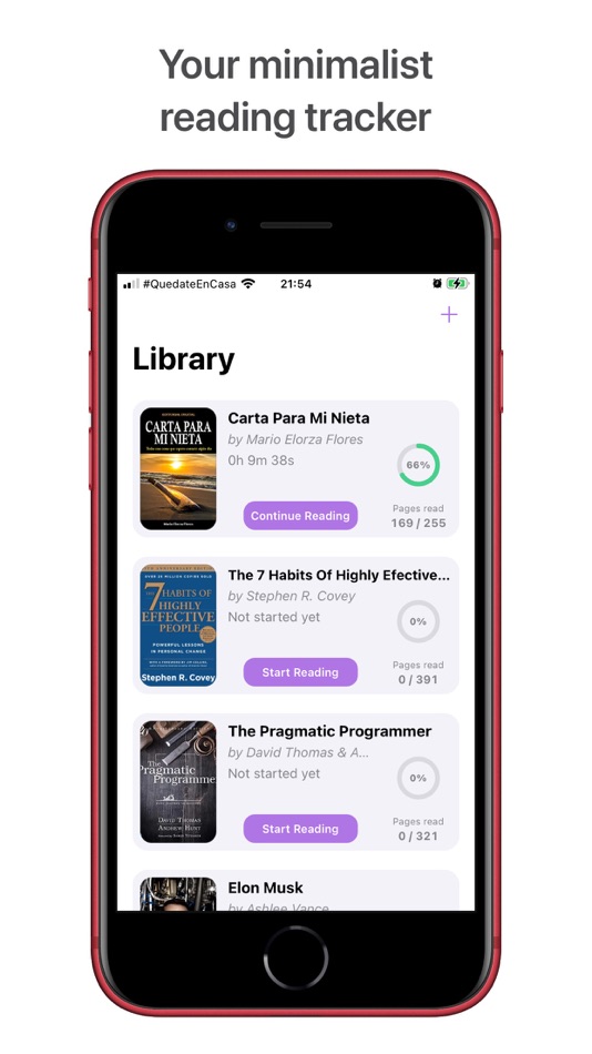 #1. Panui - Reading Tracker (iOS) By: Mario Elorza