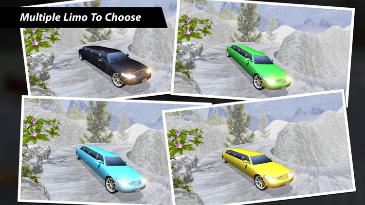 Limo Snow Car Driver Simulator screenshot-3