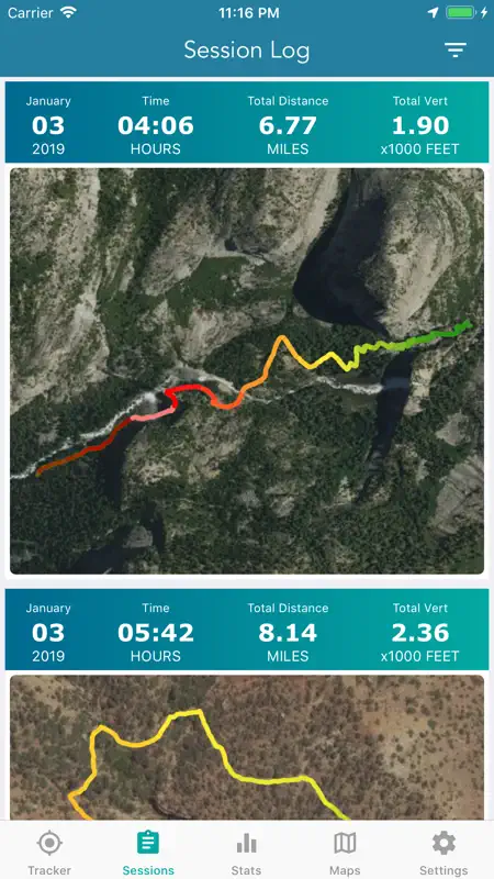 Topo Map & Hiking Tracker screenshot 2 of 7