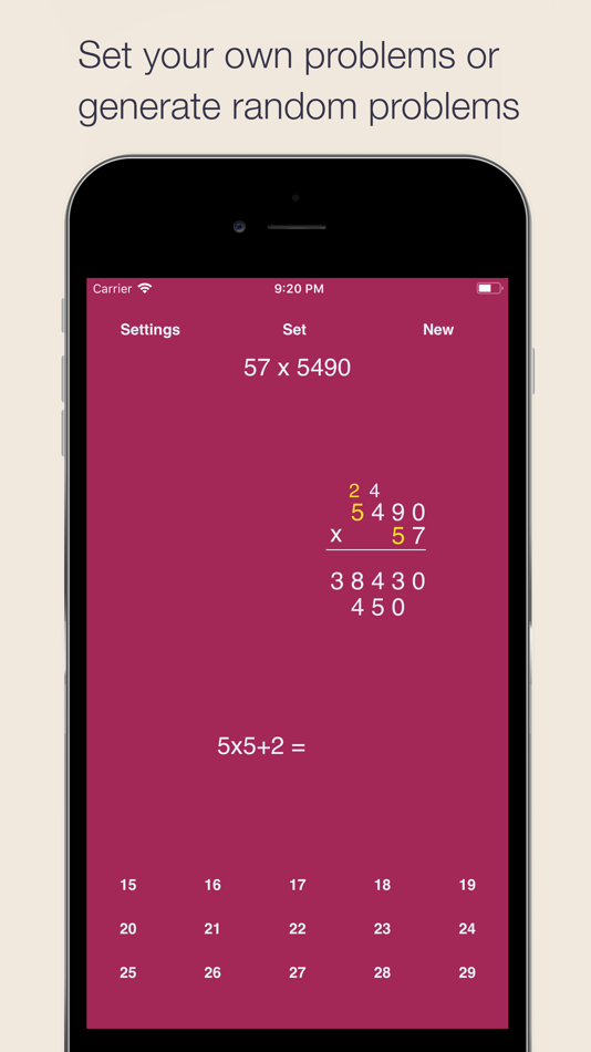 #3. Long Multiplication (iOS) By: Esa Helttula