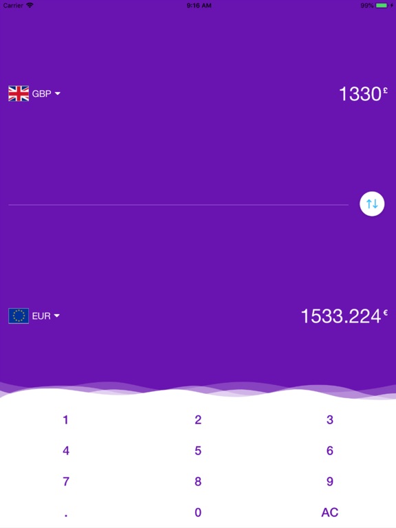 iCurrency - Exchange Rate Pro iPad screenshot 1 - Finance app