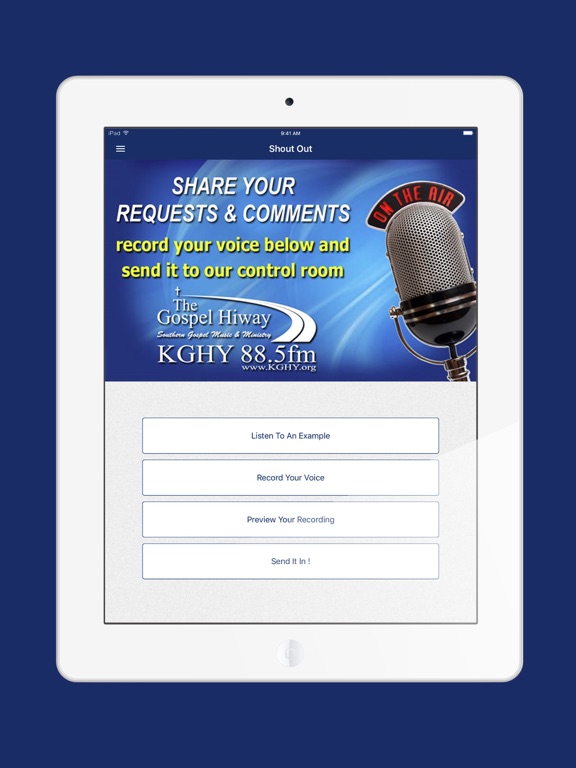 KGHY Radio iPad screenshot 2 - Music app