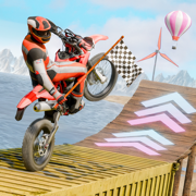 Wooden Ramp Racing Bike Game