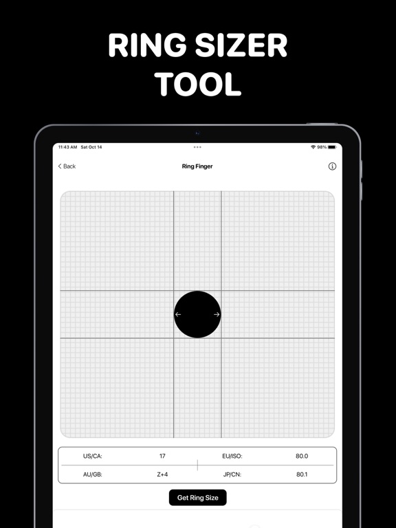 Screenshot #4 pour Ring Sizer Tool