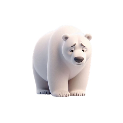 Sad Polar Bear Stickers icon