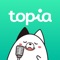 topia(トピア)は、自分だけのアバターが作れて、顔出しナシで歌配信やカラオケが楽しめるバーチャル音楽ライブ配信アプリです。