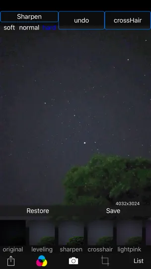 Capture d'écran de Starry Sky Camera sur iPhone 5
