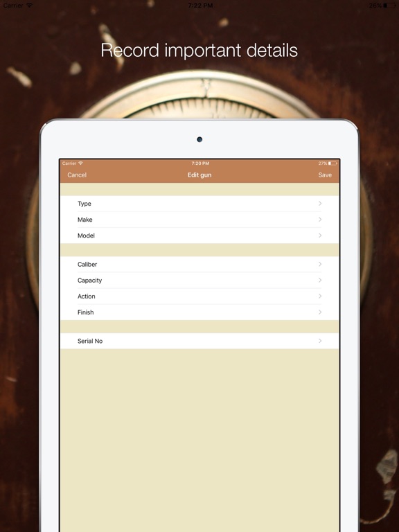 Screenshot #5 pour Gun Vault - firearm inventory.
