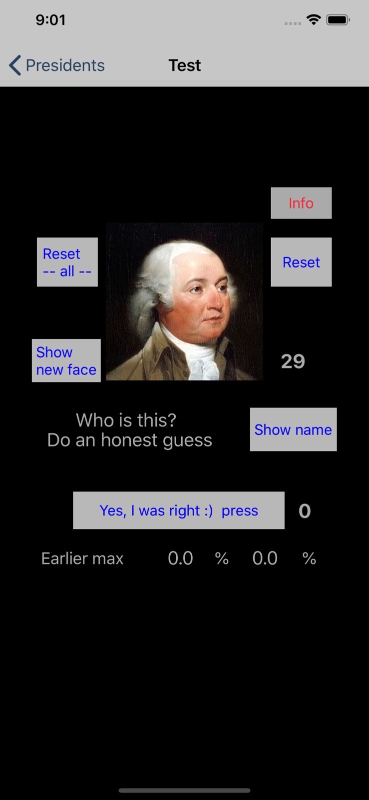 Presidents of USA iphone screenshot 4