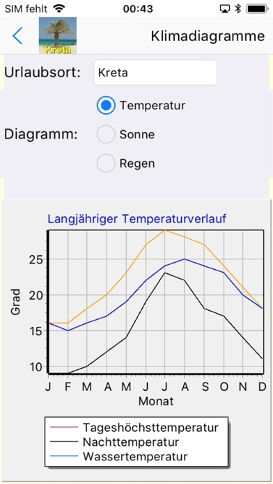 Kreta Urlaubs App Screenshot