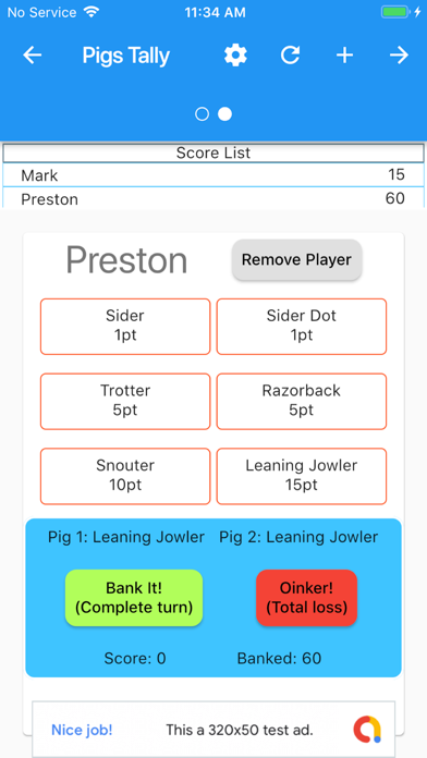 Screenshot 1 of Pigs Tally App