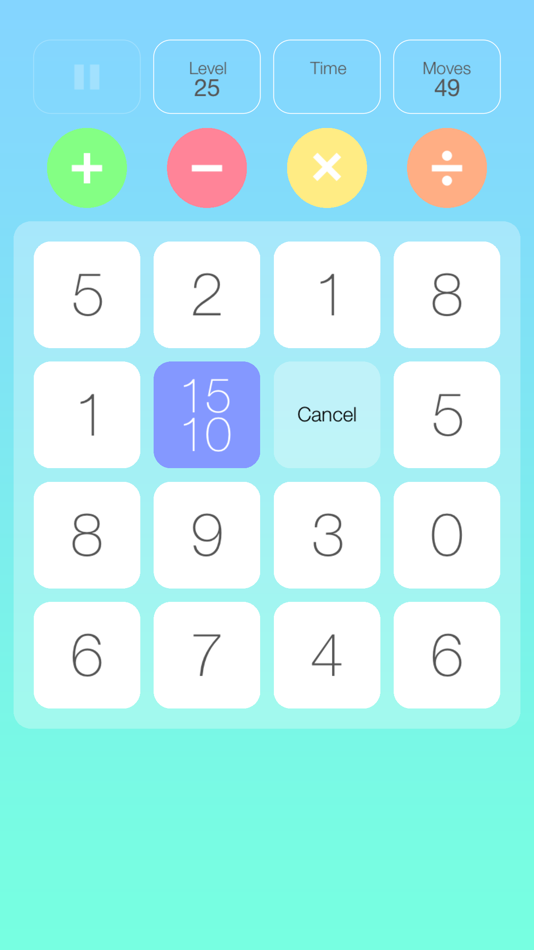 #5. Number Mash (iOS) 由: Joseph Merrill