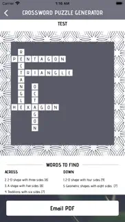 crossword puzzle generator iphone screenshot 4