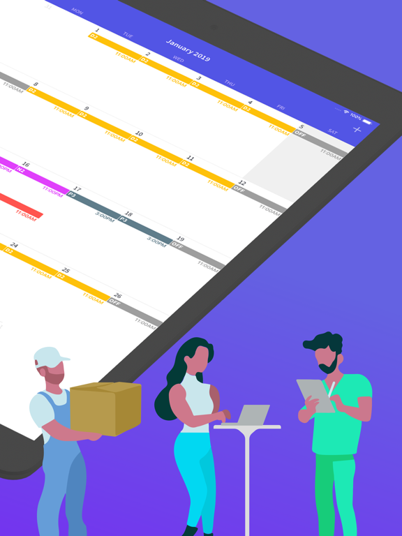 Screenshot #5 pour Shift Days: Planning Travail