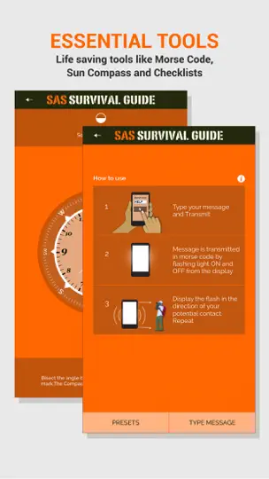 Captura de pantalla de SAS Survival Guide en iPhone 4