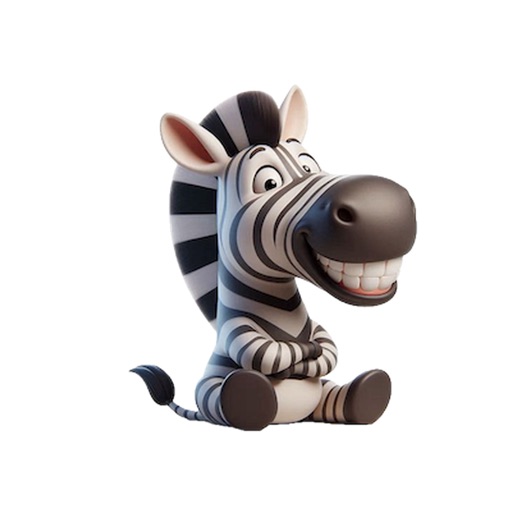Happy Zebra Stickers