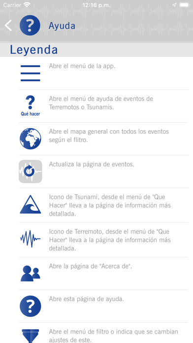 IGN Terremotos Screenshot