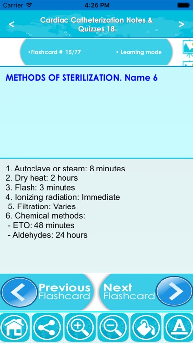 Screenshot #3 pour Cardiac Cath Exam Review App