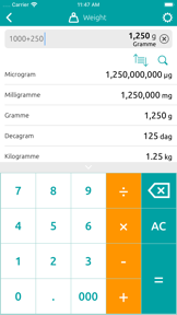 Unit Converter - Convert all screenshot