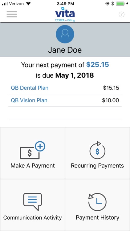 Vita COBRA & Billing™
