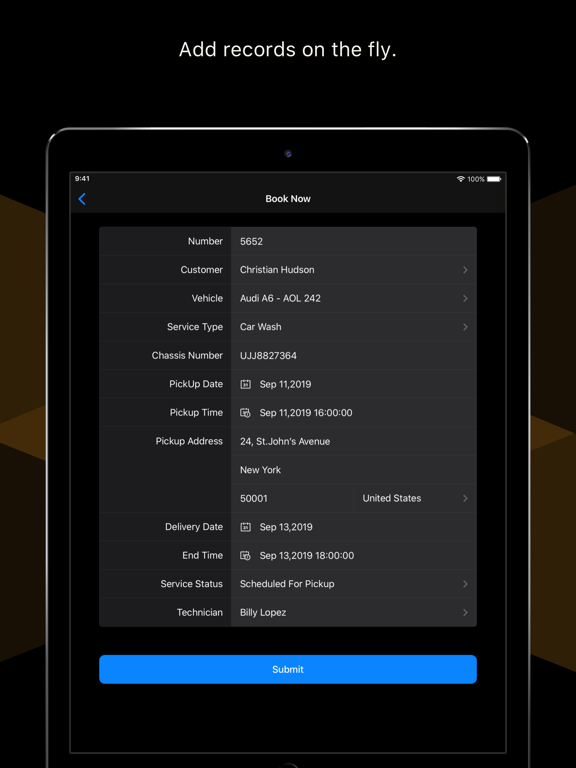 Zoho Creator:Low-code Platform iPad screenshot 4 - Business app
