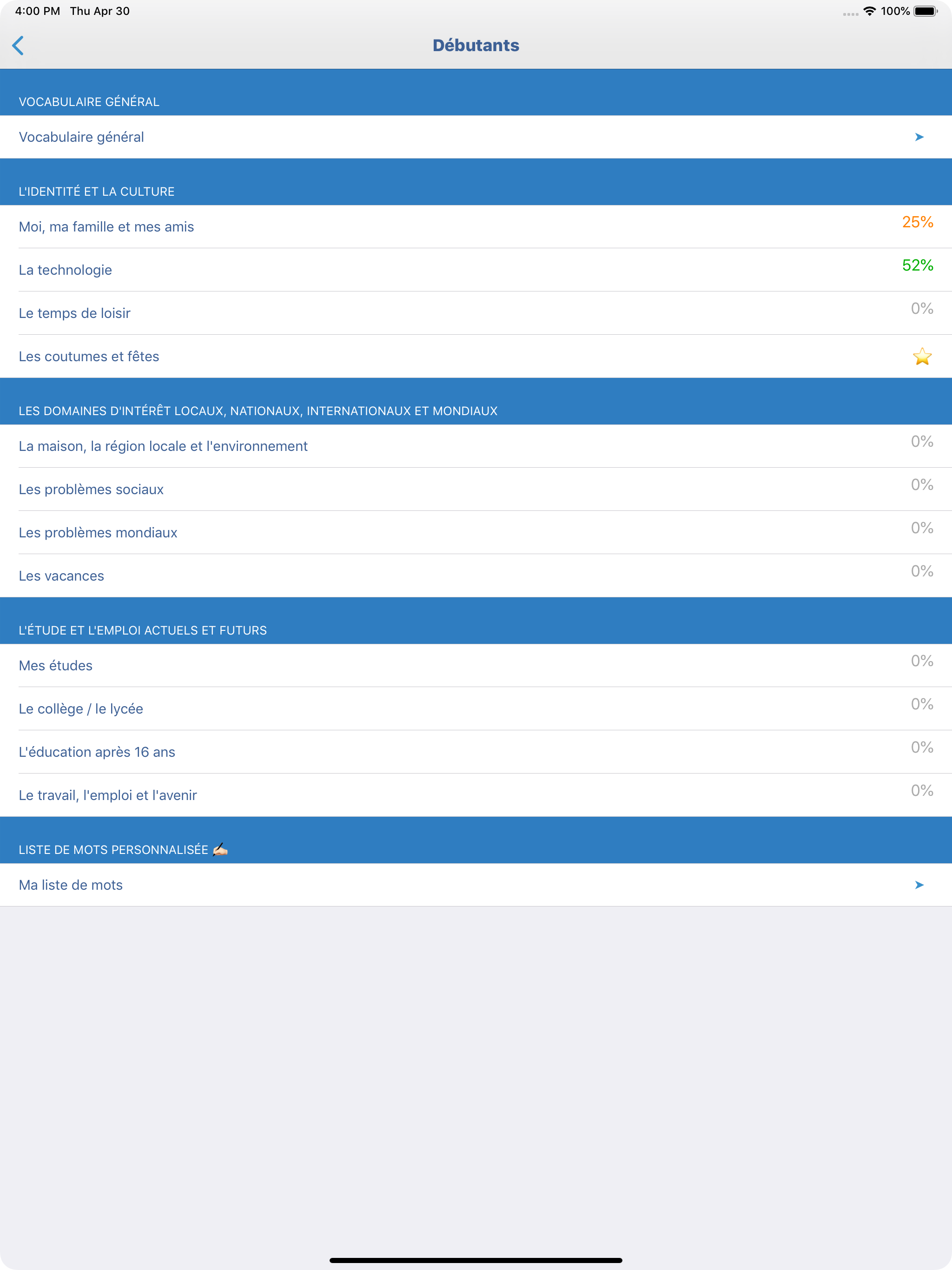 Vocabulaire Anglais - Cramit