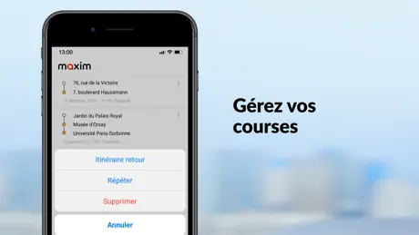 maxim — commande de véhicules