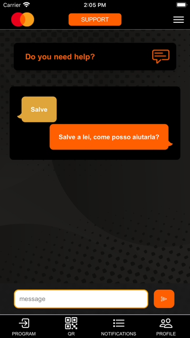 Mastercard Events Screenshot