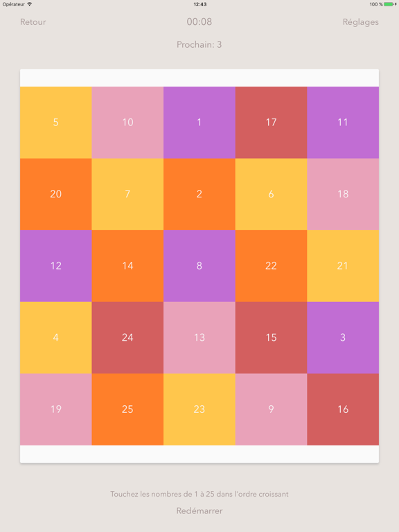 Screenshot #6 pour Table de Schulte