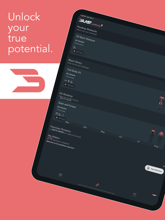 Screenshot #4 pour Blast - Gym Workout Tracker