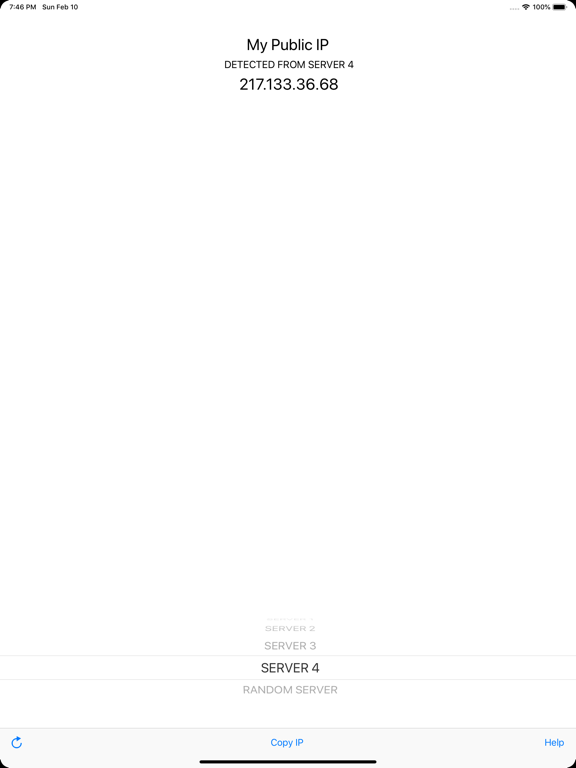 My Public IP iPad screenshot