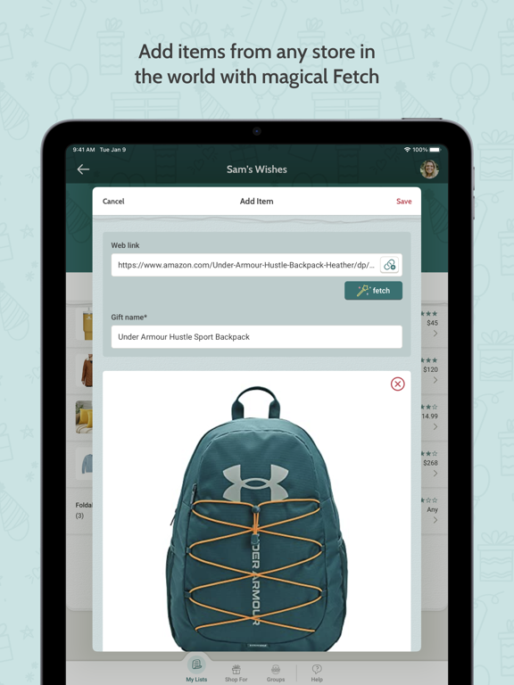 Screenshot #6 pour Giftster - Wish List Registry