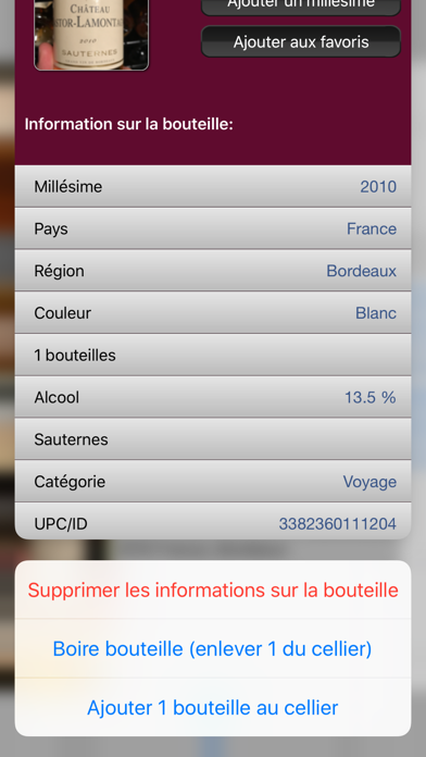 Screenshot #3 pour Cave à vin