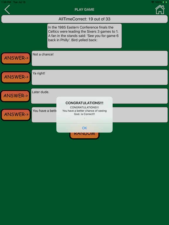 Screenshot #6 pour Trivia Game for Celtics Fans