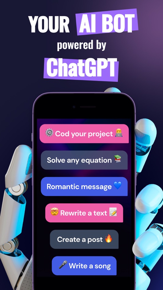 #1. AI Chatbot Personal Assistant (iOS) By: Europosit