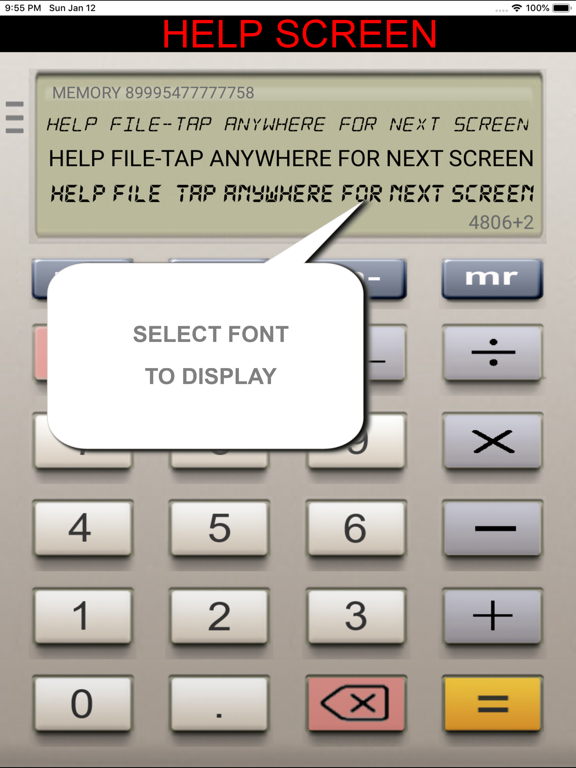 ! The Calculator iPad screenshot