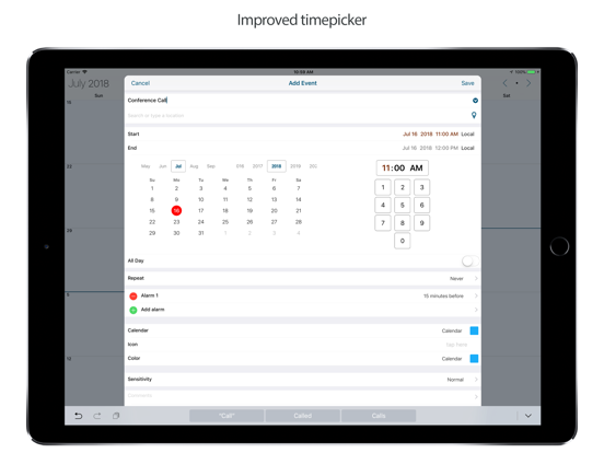 Informant 5 Calendar iPad app afbeelding 3