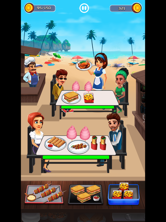 Screenshot #4 pour Cafe Story - Kitchen Frenz‪y