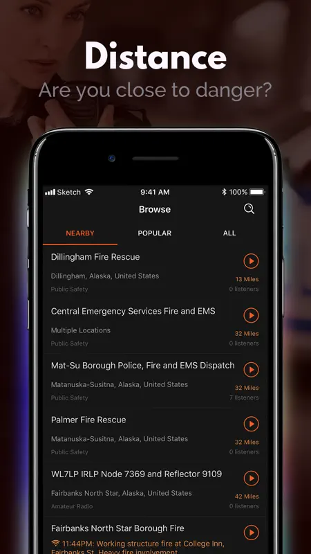 Police Scanner: Fire Radio screenshot 8 of 8